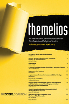 Paperback Themelios, Volume 39, Issue 1 Book