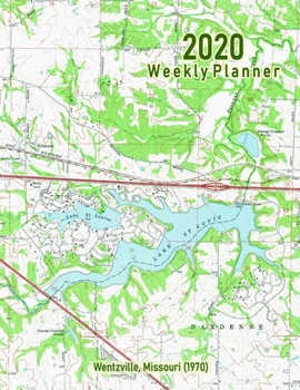 Paperback 2020 Weekly Planner: Wentzville, Missouri (1970): Vintage Topo Map Cover Book