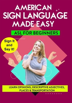 DVD ASL: Learn Opinions Descriptive Adjectives Book