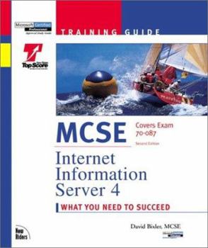 Hardcover MCSE Training Guide: Internet Information Server 4 [With CD-ROM] Book