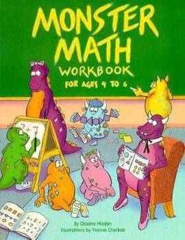 Paperback Monster Math Workbook: Ages 4-6 Book