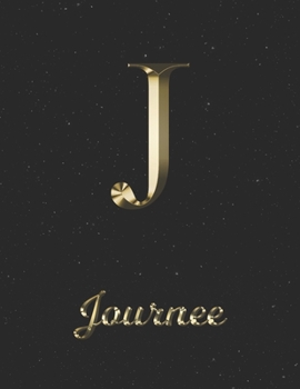 Paperback Journee: 1 Year Daily Planner (12 Months) - Yellow Gold Effect Letter J Initial First Name - 2020 - 2021 - 365 Pages for Planni Book