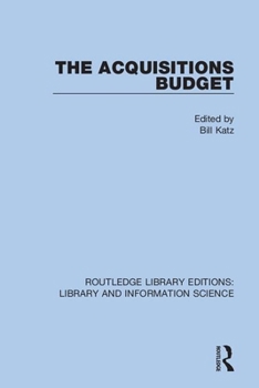 Paperback The Acquisitions Budget Book