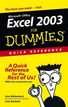 Paperback Excel 2003 for Dummies Quick Reference Book