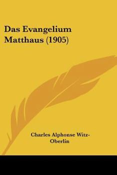 Paperback Das Evangelium Matthaus (1905) [German] Book