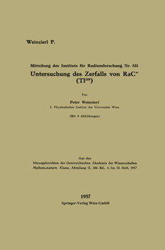 Paperback Untersuchung des Zerfalls von RaC″ (T1210) [German] Book