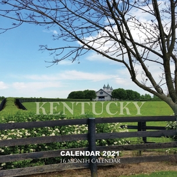 Paperback Kentucky Calendar 2021: 16 Month Calendar Book