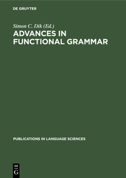 Hardcover Advances in Functional Grammar [German] Book