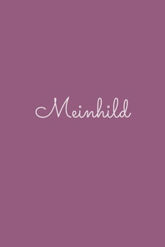 Meinhild: notebook with the name on the cover, elegant, discreet, official notebook for notes, dot grid notebook,