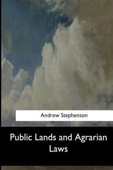 Paperback Public Lands and Agrarian Laws Book