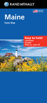 Map Rand McNally Easy to Fold: Maine State Laminated Map Book