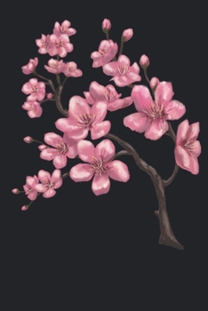 Watercolor Cherry Blossom Journal: Floral Notebook, Lined, 120 Pages, 6 x 9 Inches