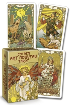 Cards Golden Art Nouveau Tarot Mini Book