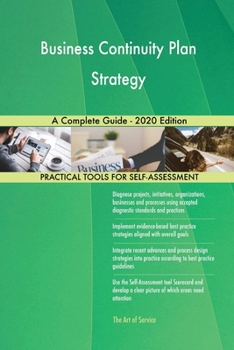 Paperback Business Continuity Plan Strategy A Complete Guide - 2020 Edition Book