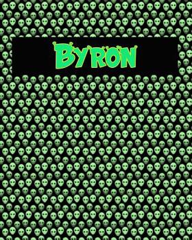 Paperback 120 Page Handwriting Practice Book with Green Alien Cover Byron: Primary Grades Handwriting Book