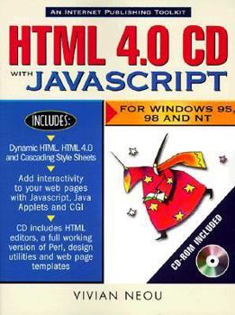 Paperback HTML 4.0 CD with JavaScript [With HTML Shareware & Freeware] Book