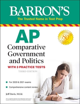 Paperback AP Comparative Government and Politics: With 3 Practice Tests Book