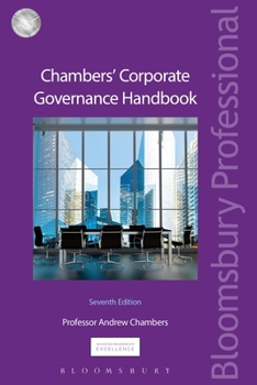 Paperback Chambers' Corporate Governance Handbook Book