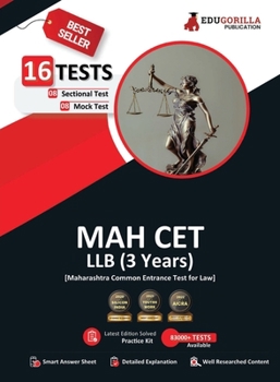Paperback MAH CET LLB 3 Years Exam Prep Book 2023 - 8 Full Length Mock Tests and 8 Sectional Tests (1500 Solved Objective Questions) with Free Access to Online Book