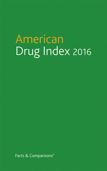 Hardcover American Drug Index 2016 Book