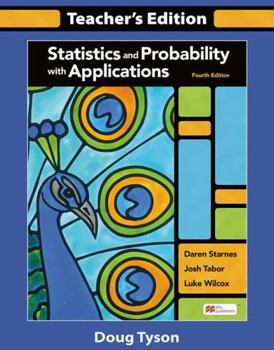 Paperback Statistics and Probability with Applications Teachers Edition Book