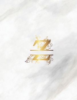 Paperback Z: Monogram Initial Weekly Academic Planner Marble 8.5 x 11 Book