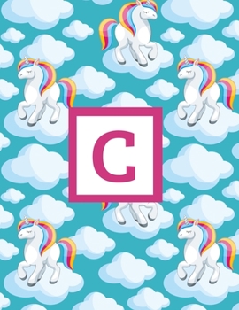 C: Letter Monogrammed Unicorn Daily Planner January 2020 - December 2020 Appointment Book Day Schedule For Women Girls - Cute Magical Animal (8.5"x11")