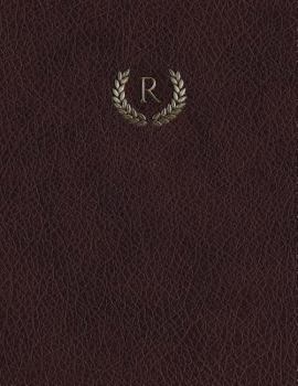 Paperback Monogram "R" Grid Sketchbook Book