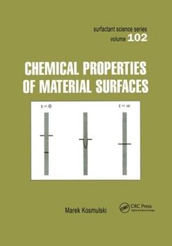 Paperback Chemical Properties of Material Surfaces Book