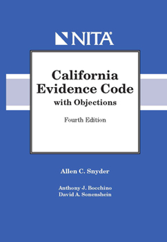 Spiral-bound California Evidence Code with Objections Book