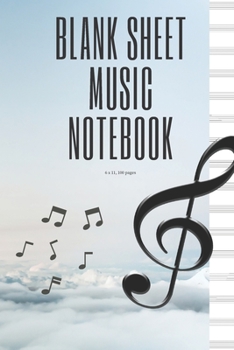 Paperback Blank Sheet Music Notebook Book