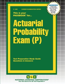 Paperback Actuarial Probability Exam (P) Book
