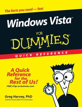 Paperback Windows Vista for Dummies Quick Reference Book