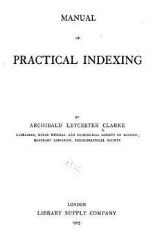 Paperback Manual of Practical Indexing Book