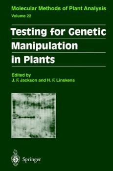 Hardcover Testing for Genetic Manipulation in Plants Book