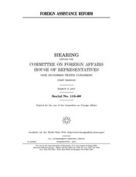 Paperback Foreign assistance reform Book