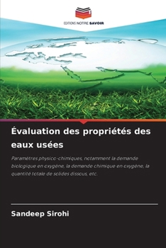 Paperback Évaluation des propriétés des eaux usées (French Edition) [French] Book