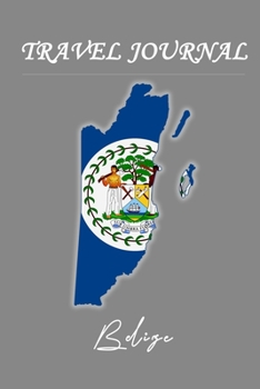 Paperback Travel Journal - Belize - 50 Half Blank Pages - Book