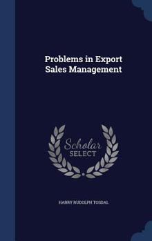 Hardcover Problems in Export Sales Management Book