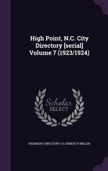 Hardcover High Point, N.C. City Directory [Serial] Volume 7 (1923/1924) Book