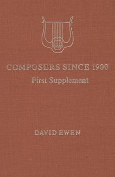 Hardcover Composers Since 1900: A Biographical and Critical Guide Book