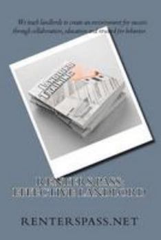 Paperback Renters Pass: Effective Landlord Book