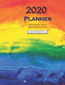 Paperback 2020 planner orange blue: Everyday Schedule 366 Days Full Page A Day: Calendar Schedule Organizer Appointment Journal Notebook Monthly Weekly Da Book