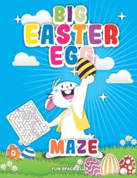 Paperback Big Easter Egg Maze: Maze Book for Kids 3-5 [Large Print] Book