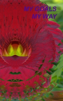 My Goals My Way: Undated goal tracker with flexible calendar journal Abstract series Faces in Red (Goal Trackers)