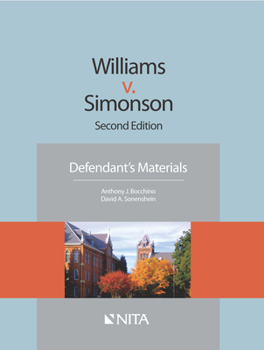 Paperback Williams v. Simonson: Defendant's Materials Book