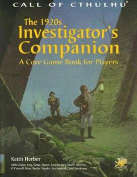 Paperback The 1920s Investigator's Companion: A Core Game Book for Players Book