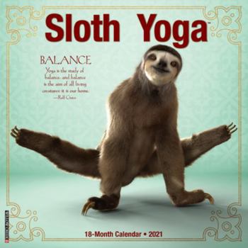 Calendar Sloth Yoga 2021 Wall Calendar Book