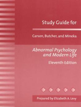 Paperback Abnormal Psychology and Modern Life Study Guide Book