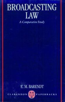 Paperback Broadcasting Law: A Comparative Study Book